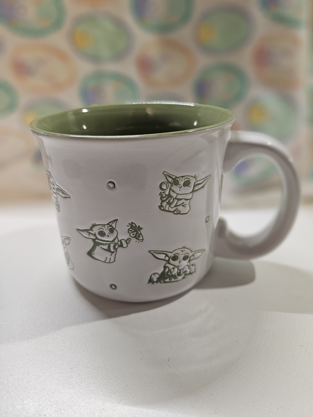 NWT Star Wars Baby Yoda White and Green Ceramic Mug